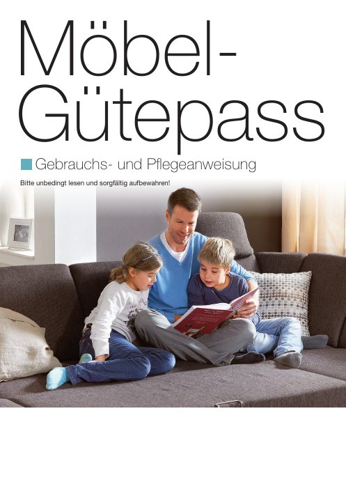 Titelblatt Möbel-Gütepass