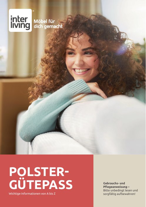 Titelblatt Interliving Polster-Gütepass
