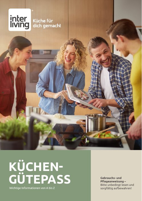 Titelblatt Interliving Küchen-Gütepass