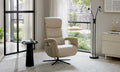 Relaxsessel Leder Ecru