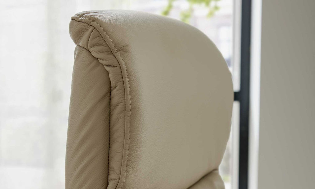 Relaxsessel Leder Ecru