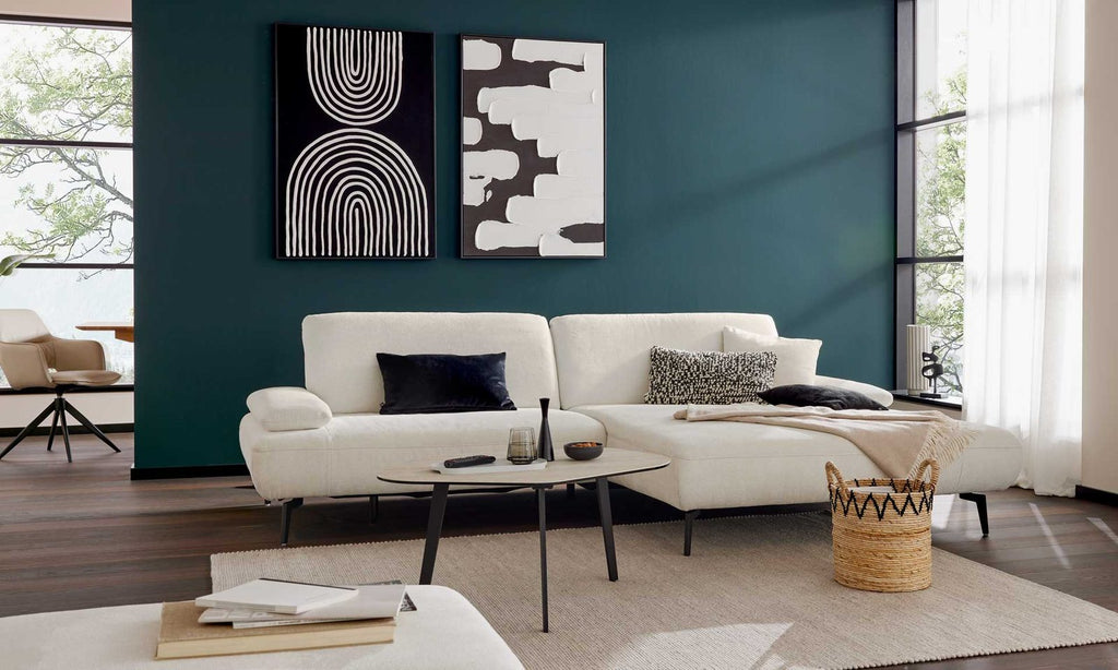 Interliving Serie 4306 – Ecksofa Stoff Hell