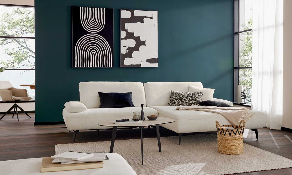Interliving Serie 4306 – Ecksofa Stoff Hell