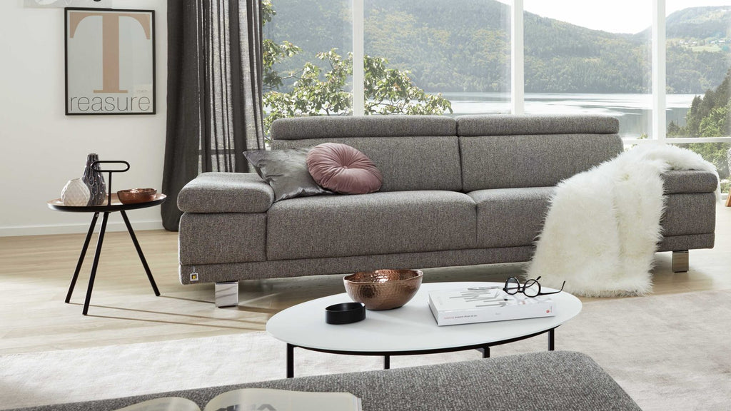 Interliving Serie 4252 – Zweisitzer-Sofa Stahlgrau