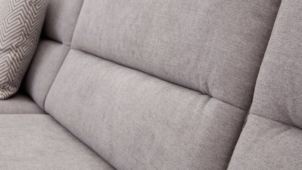 Interliving Serie 4305 – Wohnlandschaft Chenille Silbergrau