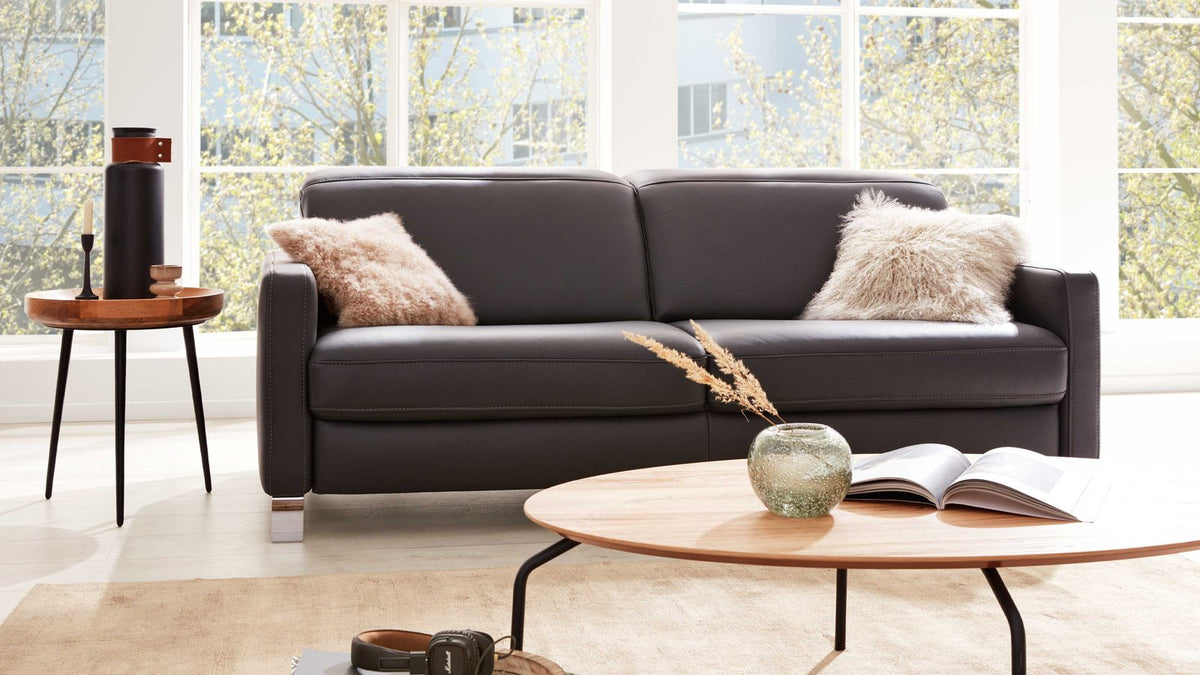 Interliving Serie 4054 – Einzelsofa 3-Sitzer Leder Anthrazit