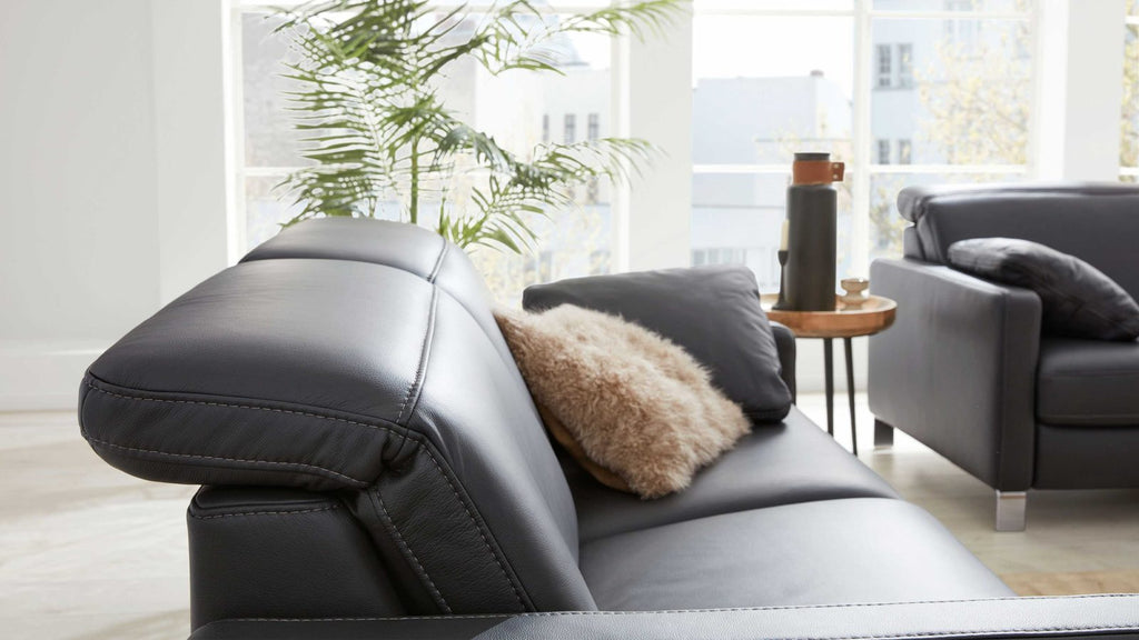 Interliving Serie 4054 – Einzelsofa 3-Sitzer Leder Anthrazit