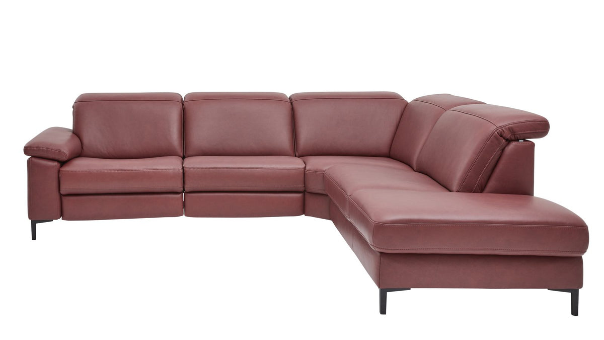 Interliving Serie 4054 – Ecksofa Leder Rot