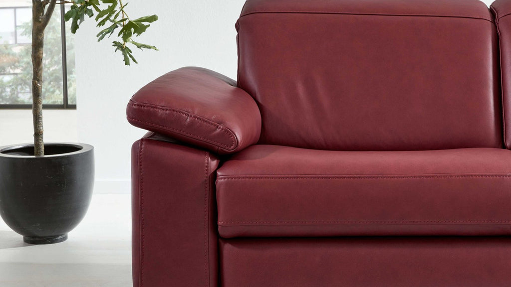 Interliving Serie 4054 – Ecksofa Leder Rot