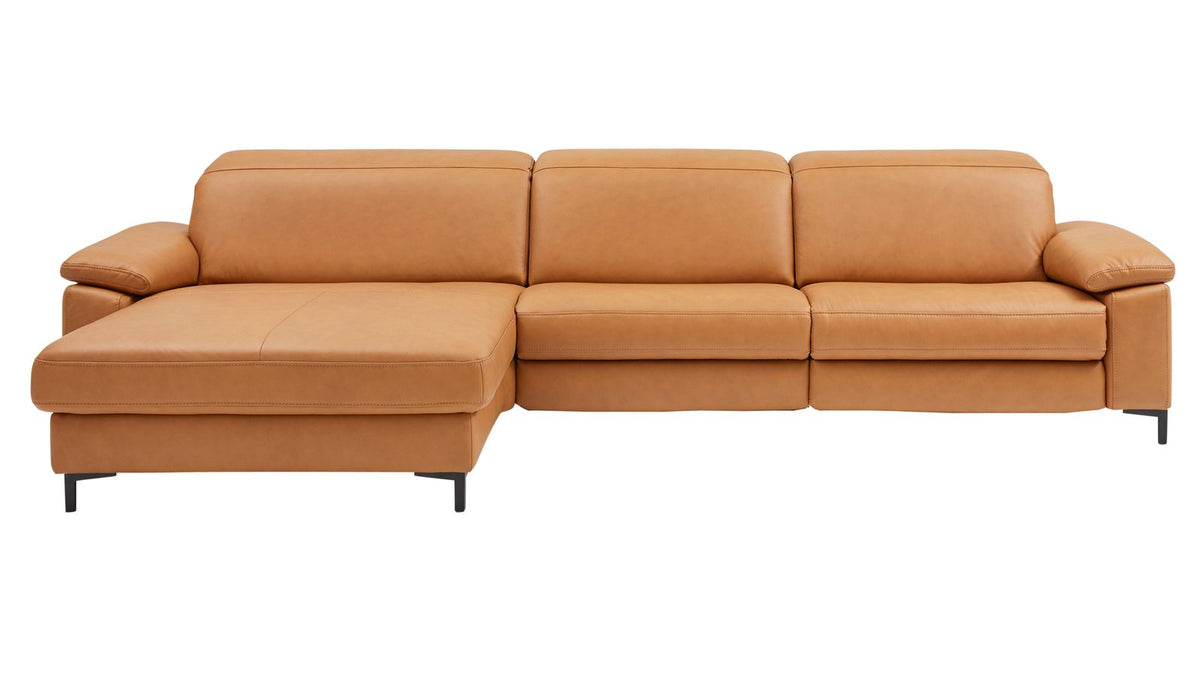 Interliving Serie 4054 – Ecksofa Leder Kurkuma