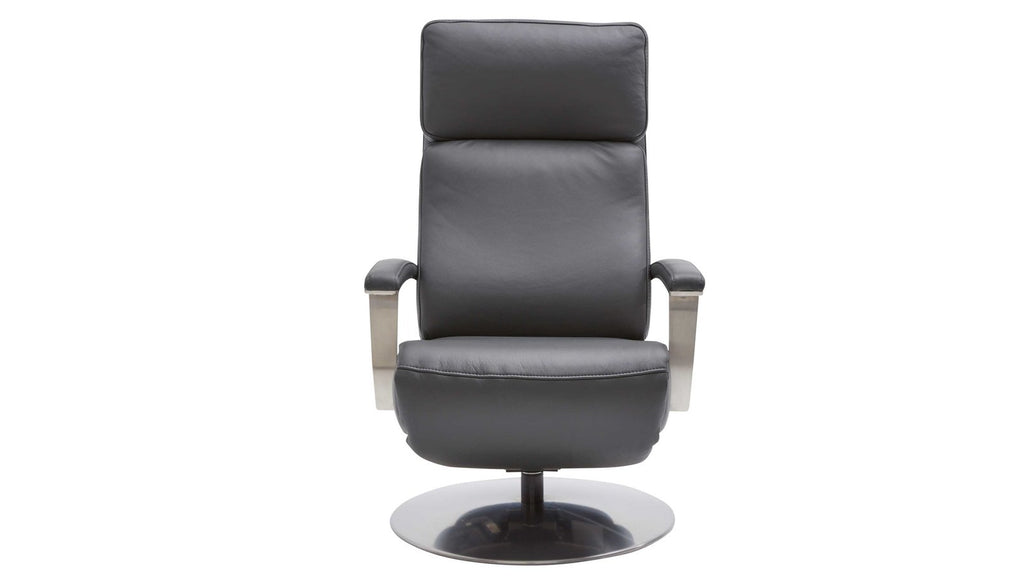 Relaxsessel Leder Anthrazit