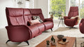 Interliving Serie 4210 – Trapezsofa 3-Sitzer Leder Rot