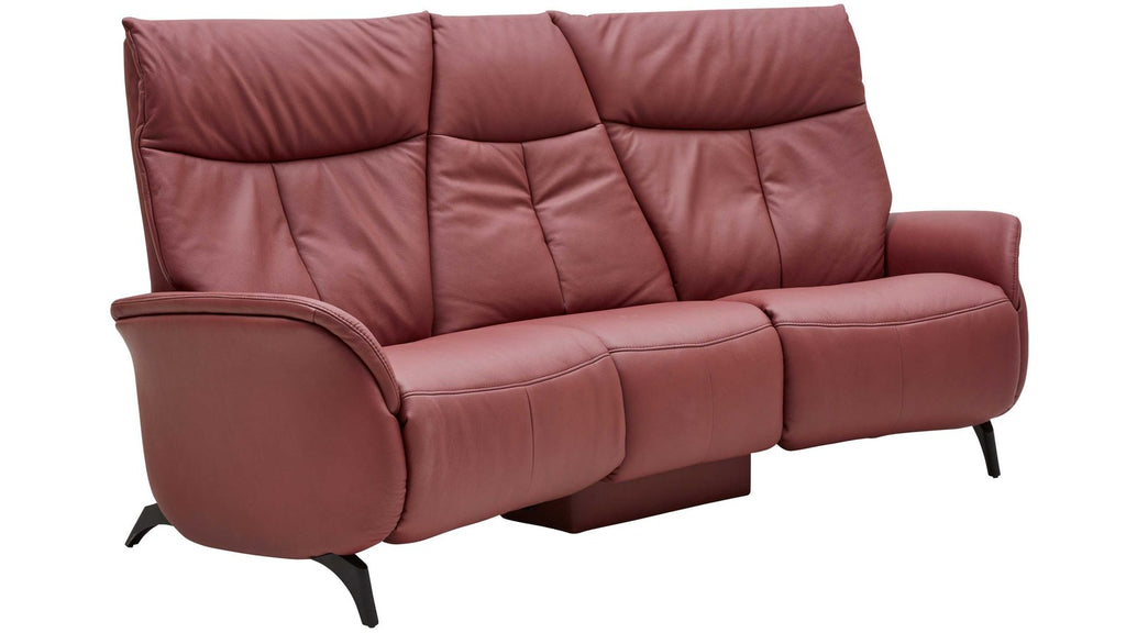 Interliving Serie 4210 – Trapezsofa 3-Sitzer Leder Rot