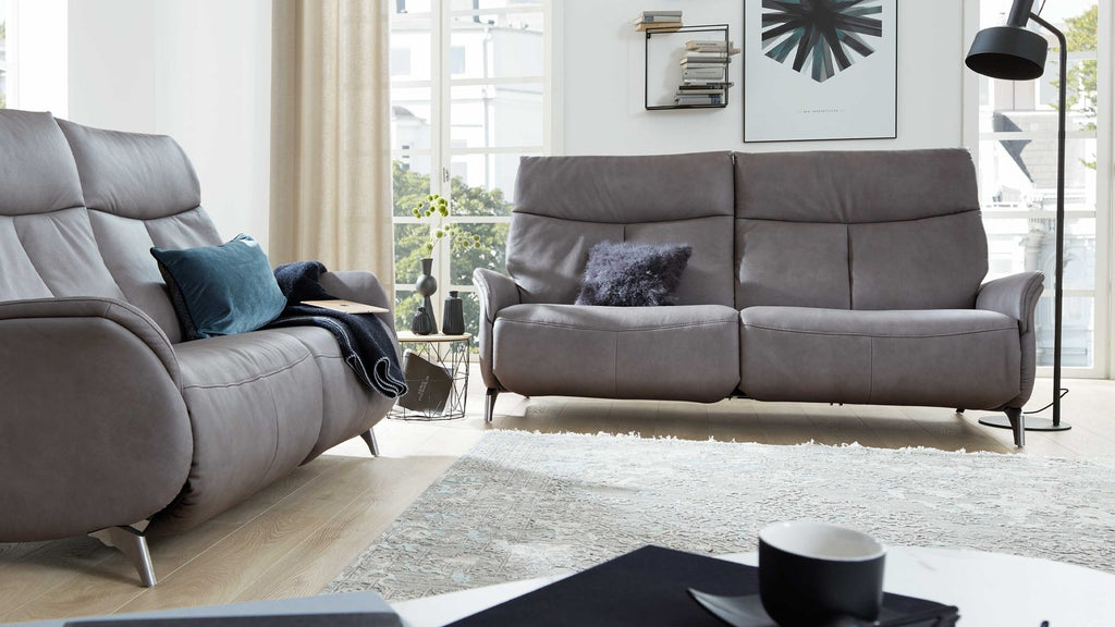 Interliving Serie 4211 – Einzelsofa 2-Sitzer Leder Grau