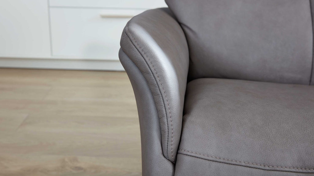 Interliving Serie 4211 – Einzelsofa 2-Sitzer Leder Grau