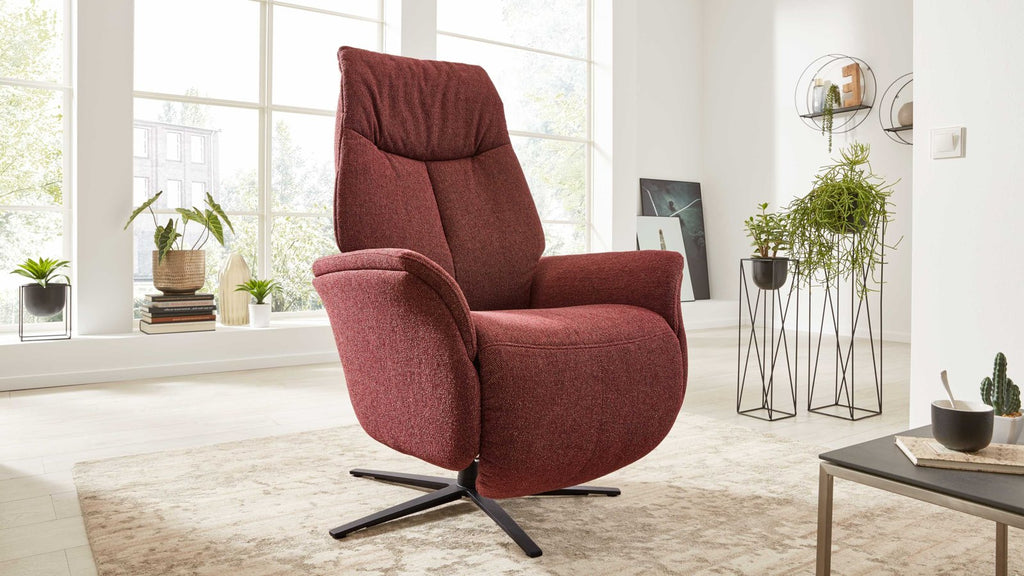 Relaxsessel Stoff Rot
