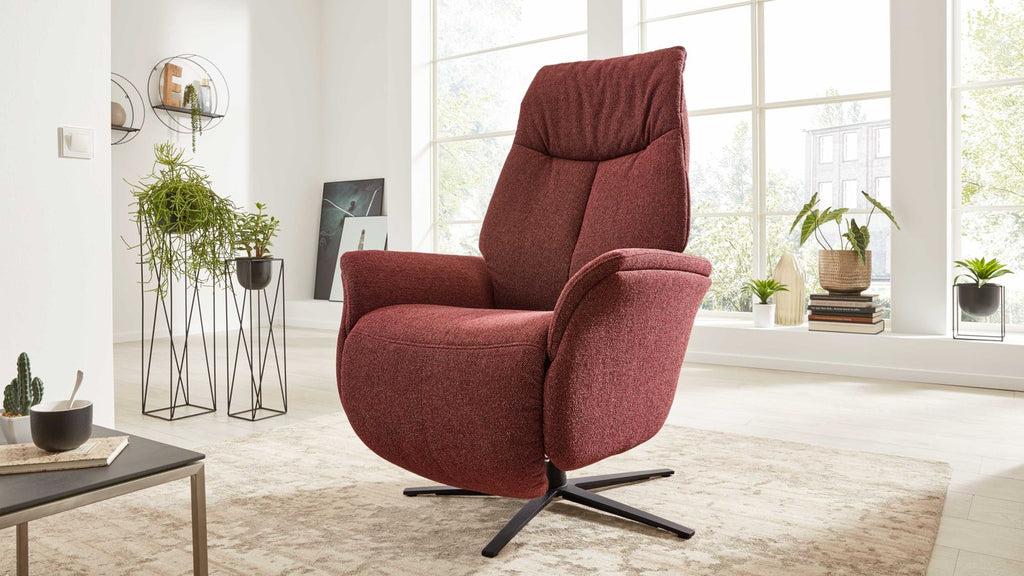 Relaxsessel Stoff Rot