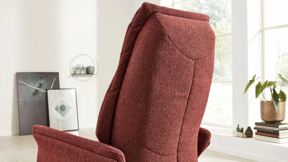 Relaxsessel Stoff Rot