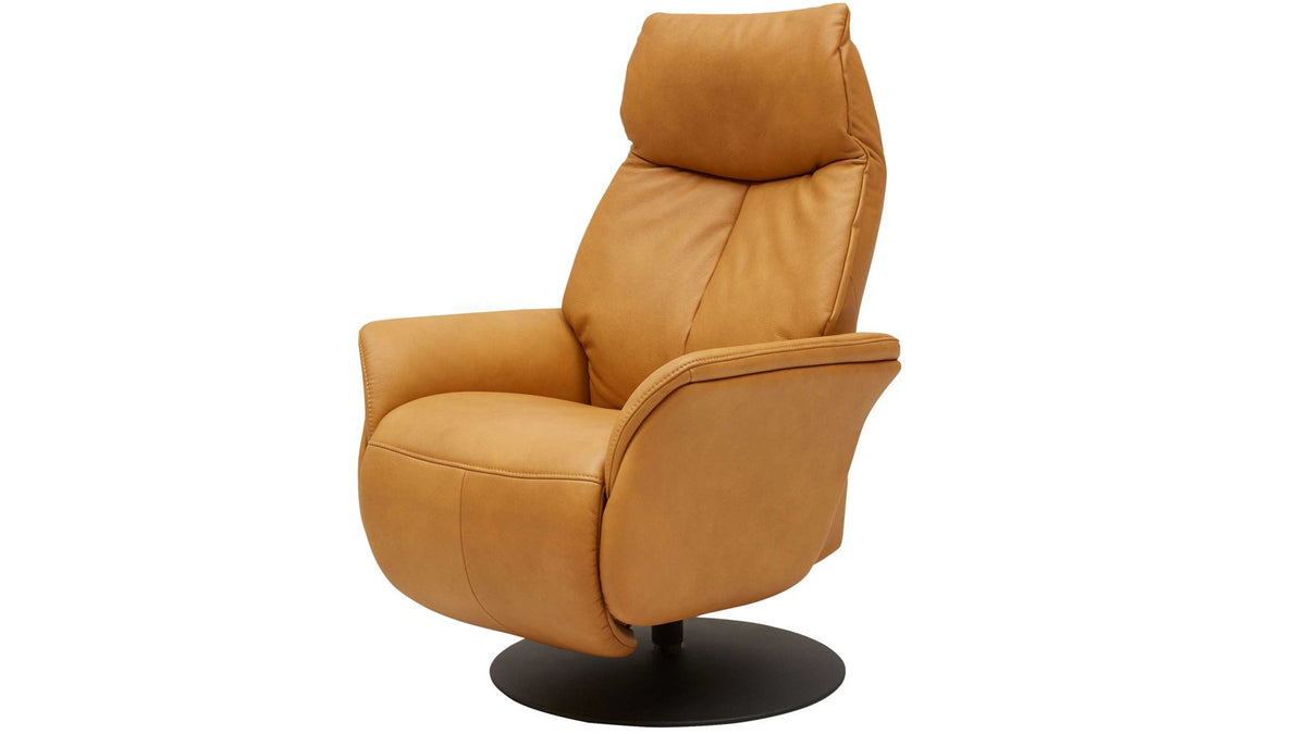 Relaxsessel Leder Kurkuma