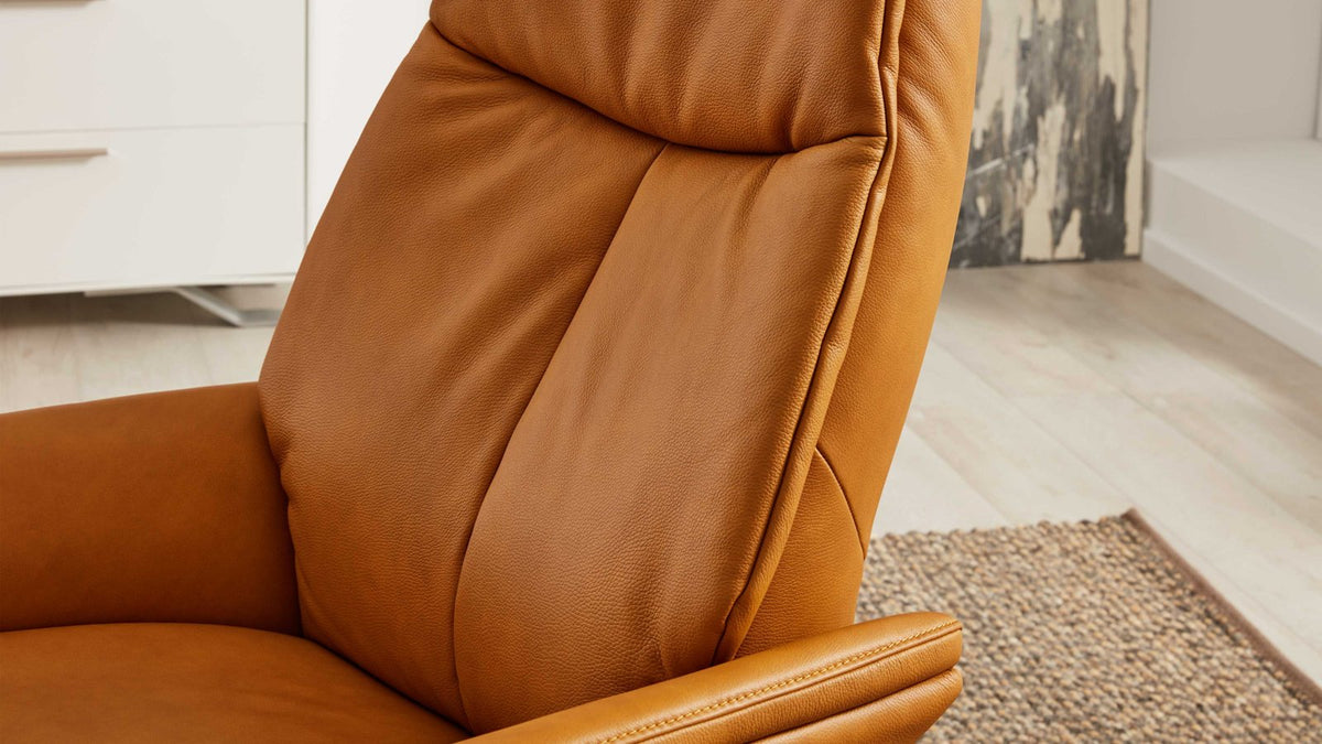 Relaxsessel Leder Kurkuma