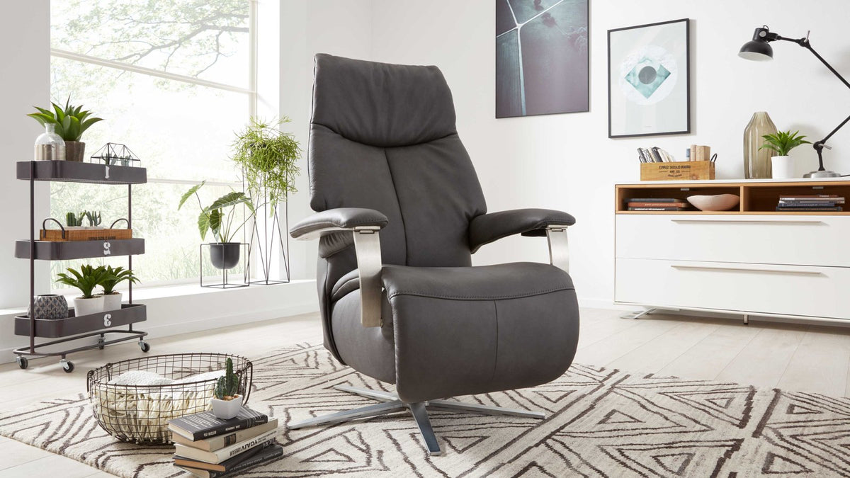 Relaxsessel Leder Dunkelbraun