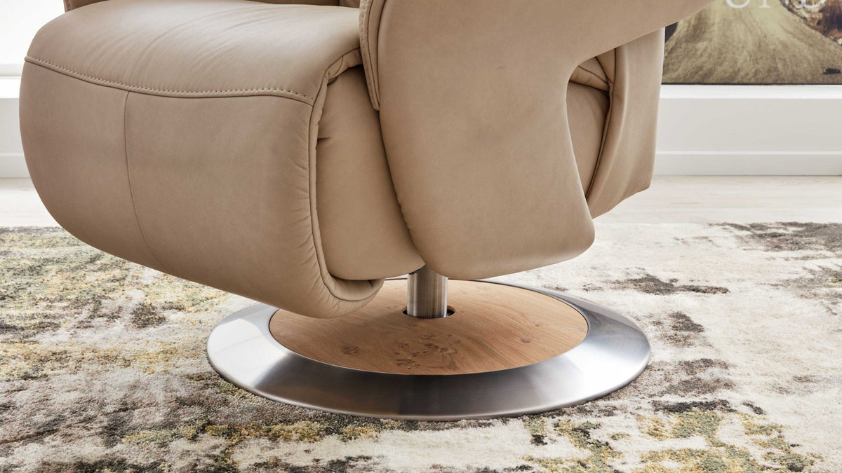 Relaxsessel Leder Beige