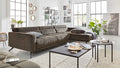 Interliving Serie 4303 – Ecksofa Samt Olivgrün