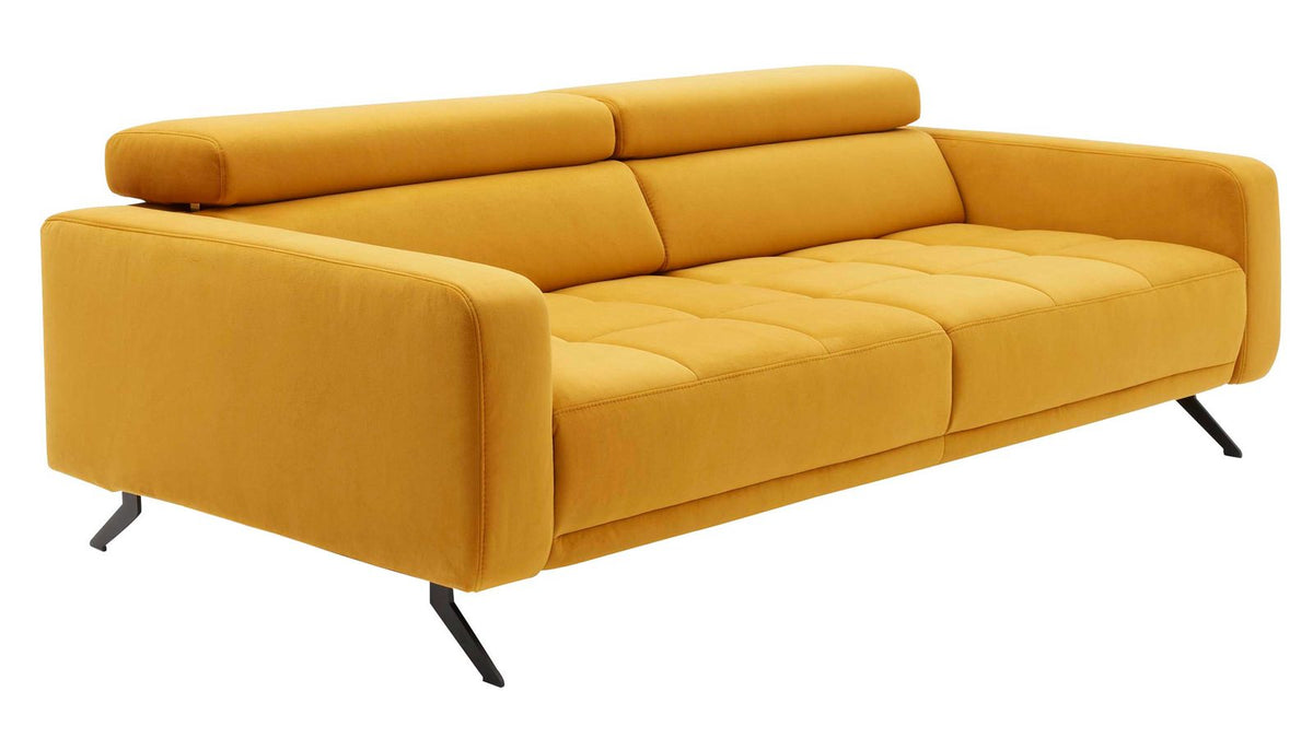 Interliving Serie 4303 – Einzelsofa 3-Sitzer Samt Curry