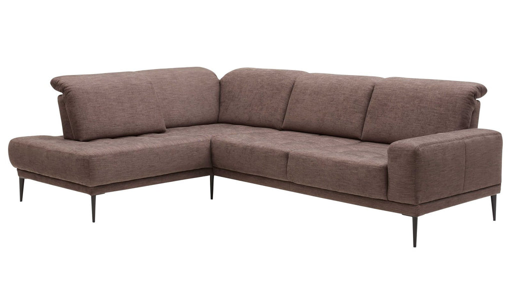 Interliving Serie 4250 – Ecksofa Stoff Dunkelbraun