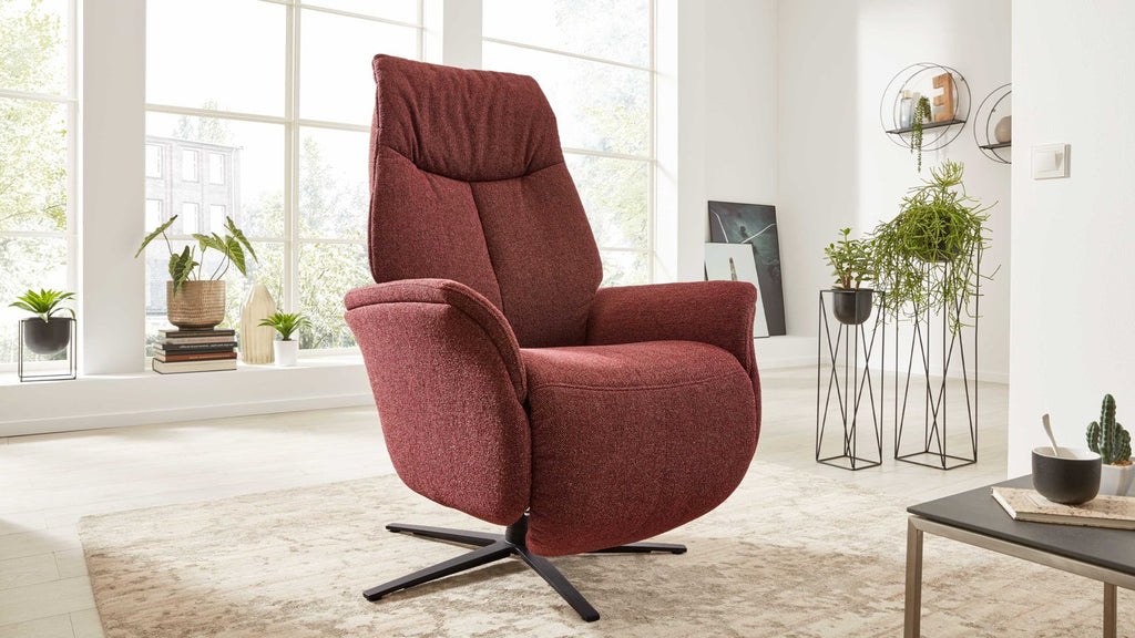 Relaxsessel Stoff Rot