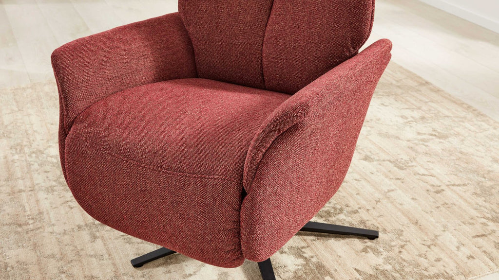 Relaxsessel Stoff Rot