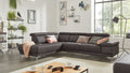 Interliving Serie 4252 – Ecksofa Stoff Dunkelgrau