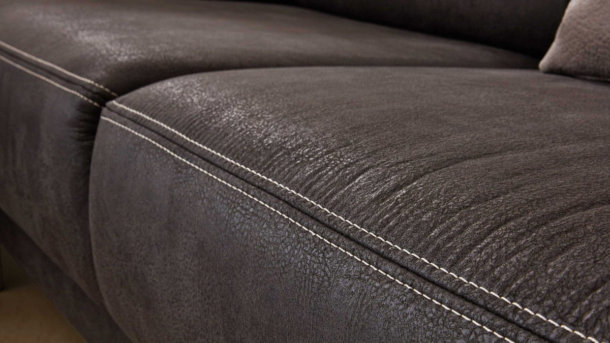 Interliving Serie 4252 – Ecksofa Stoff Dunkelgrau