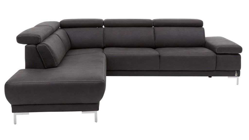 Interliving Serie 4252 – Ecksofa Stoff Dunkelgrau