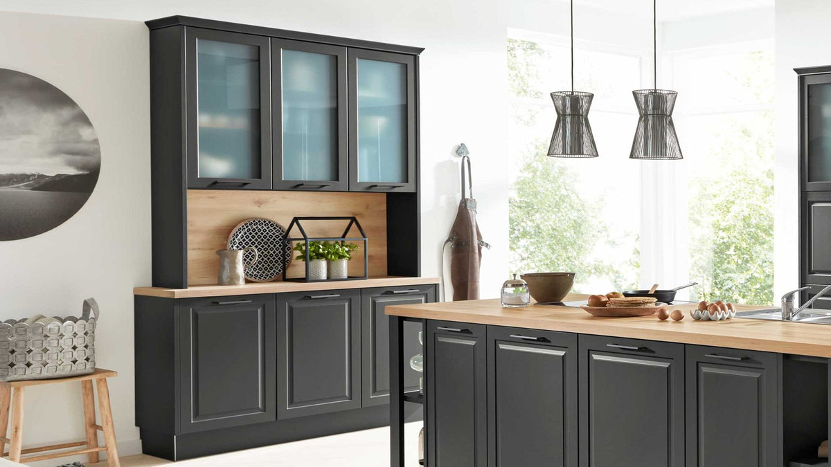 Interliving Küche Serie 3044 – Buffetschrank Anthrazit