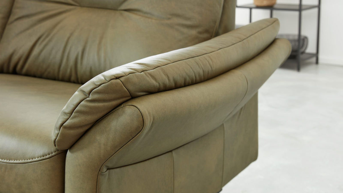 Interliving Serie 4400 – Einzelsofa 2-Sitzer Leder Dunkelgrün