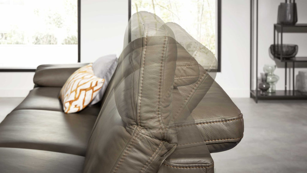 Interliving Serie 4054 – Ecksofa Leder Dunkelgrau