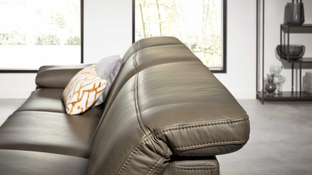 Interliving Serie 4054 – Ecksofa Leder Dunkelgrau