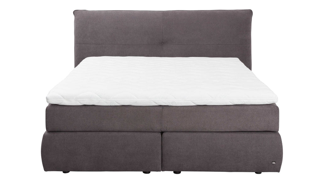 Boxspringbett Serie 1414 in Dunkelgrau