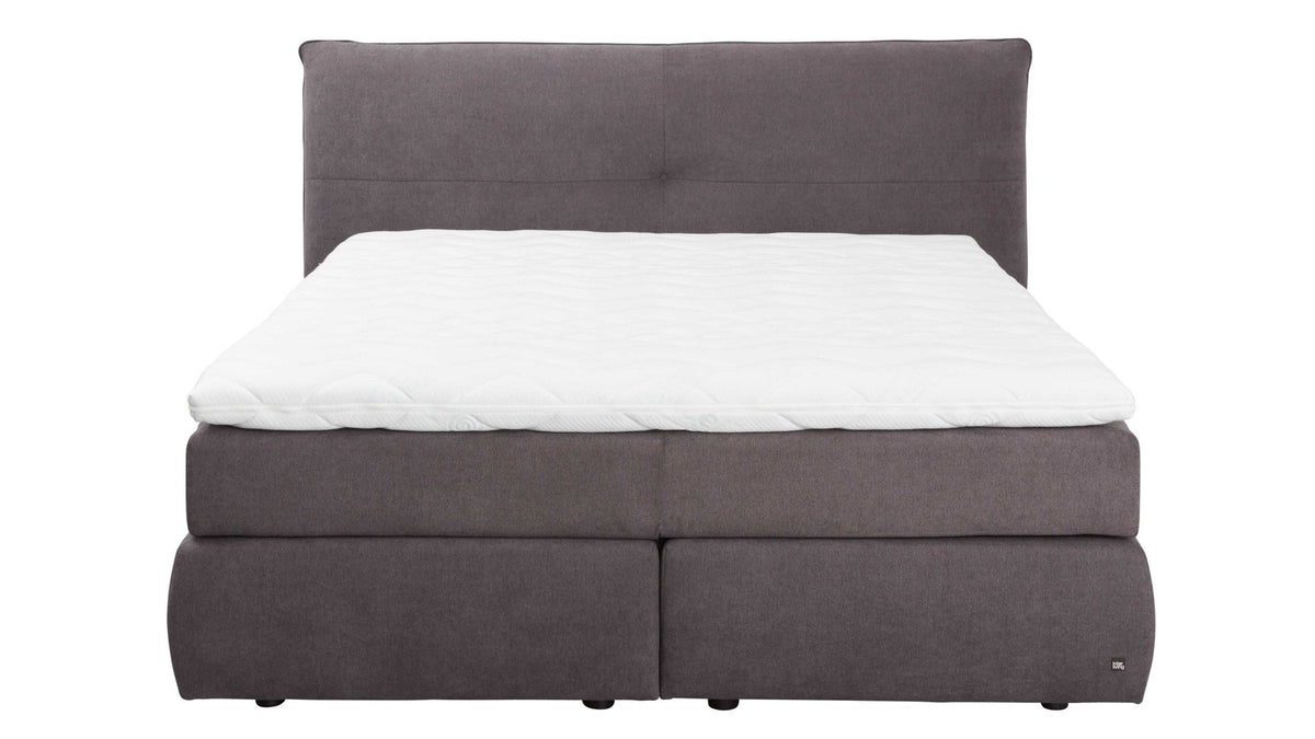 Boxspringbett Serie 1414 in Dunkelgrau