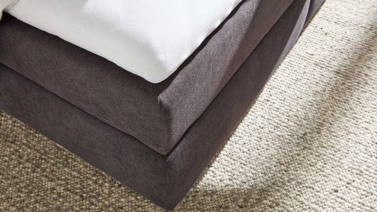 Boxspringbett Serie 1414 Dunkelgrau Ansicht