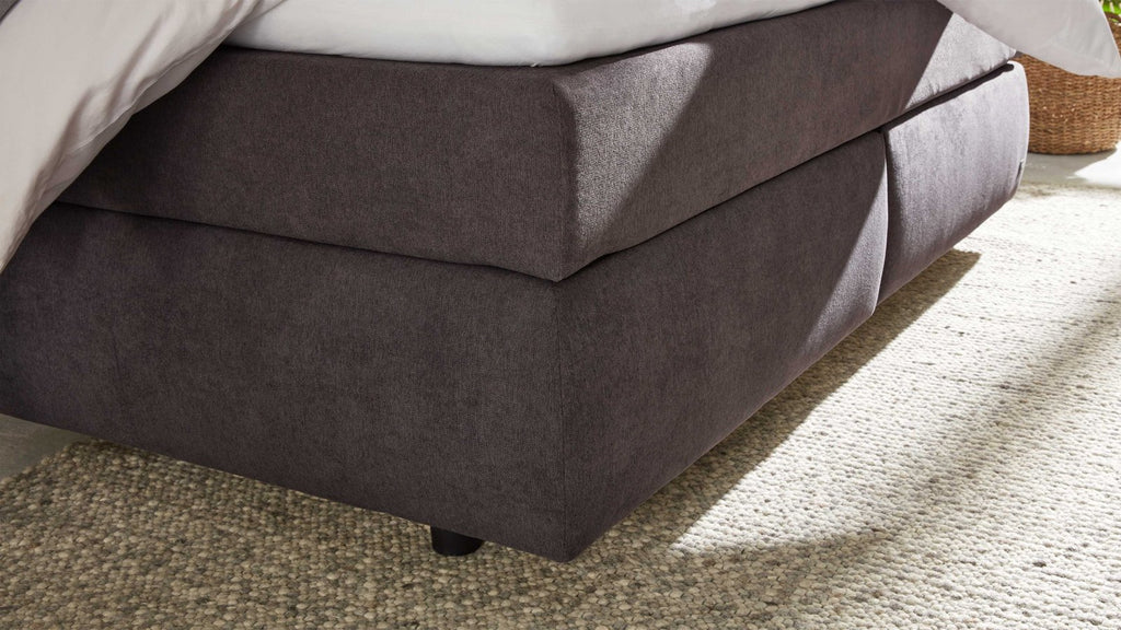 Boxspringbett Serie 1414 Dunkelgrau Ansicht