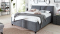 Interliving Polsterbett Serie 1414 in Dunkelgrau