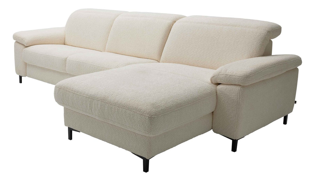 Interliving Serie 4054 – Ecksofa Bouclé Creme