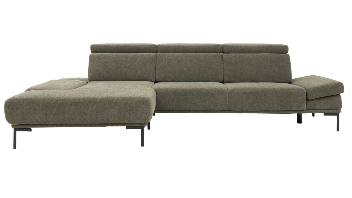 Interliving Serie 4254 – Ecksofa Stoff Jagdgrün