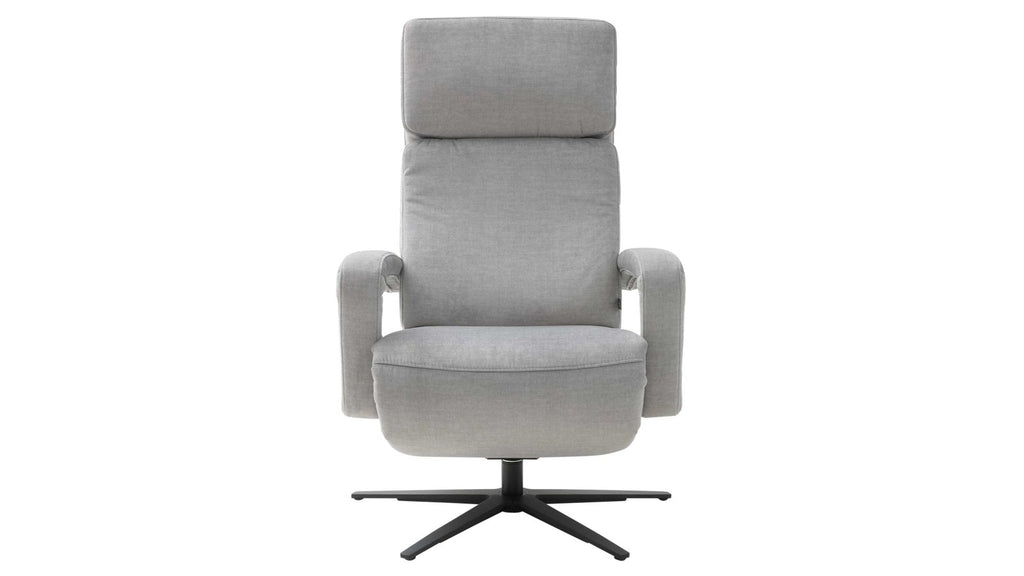 Relaxsessel Stoff Hellgrau