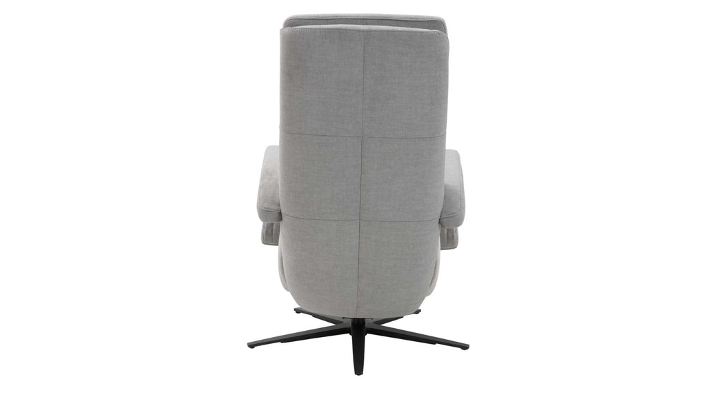 Relaxsessel Stoff Hellgrau