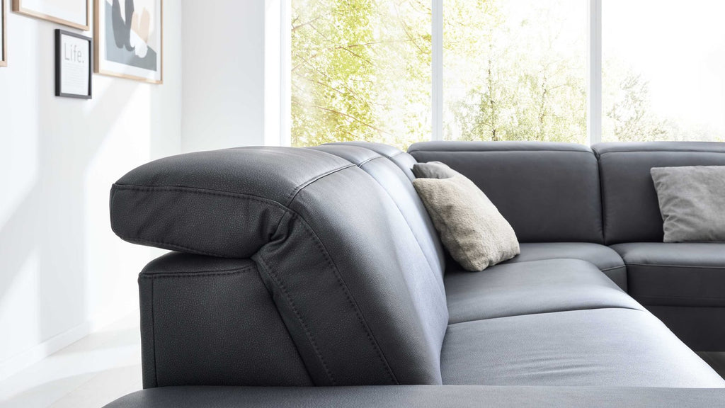 Interliving Serie 4064 – Ecksofa Microfaser Graphit