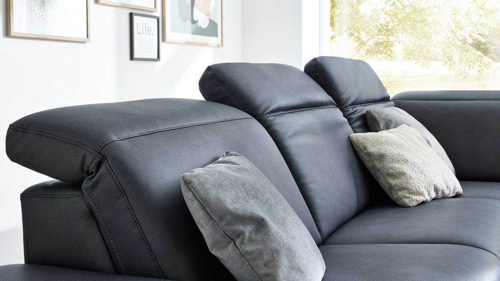 Interliving Serie 4064 – Ecksofa Microfaser Graphit