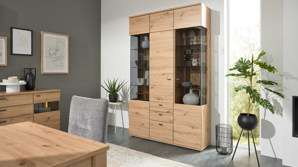 Interliving Vitrine Alteiche Dekor
